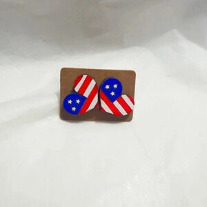 AMERICAN flag earrings